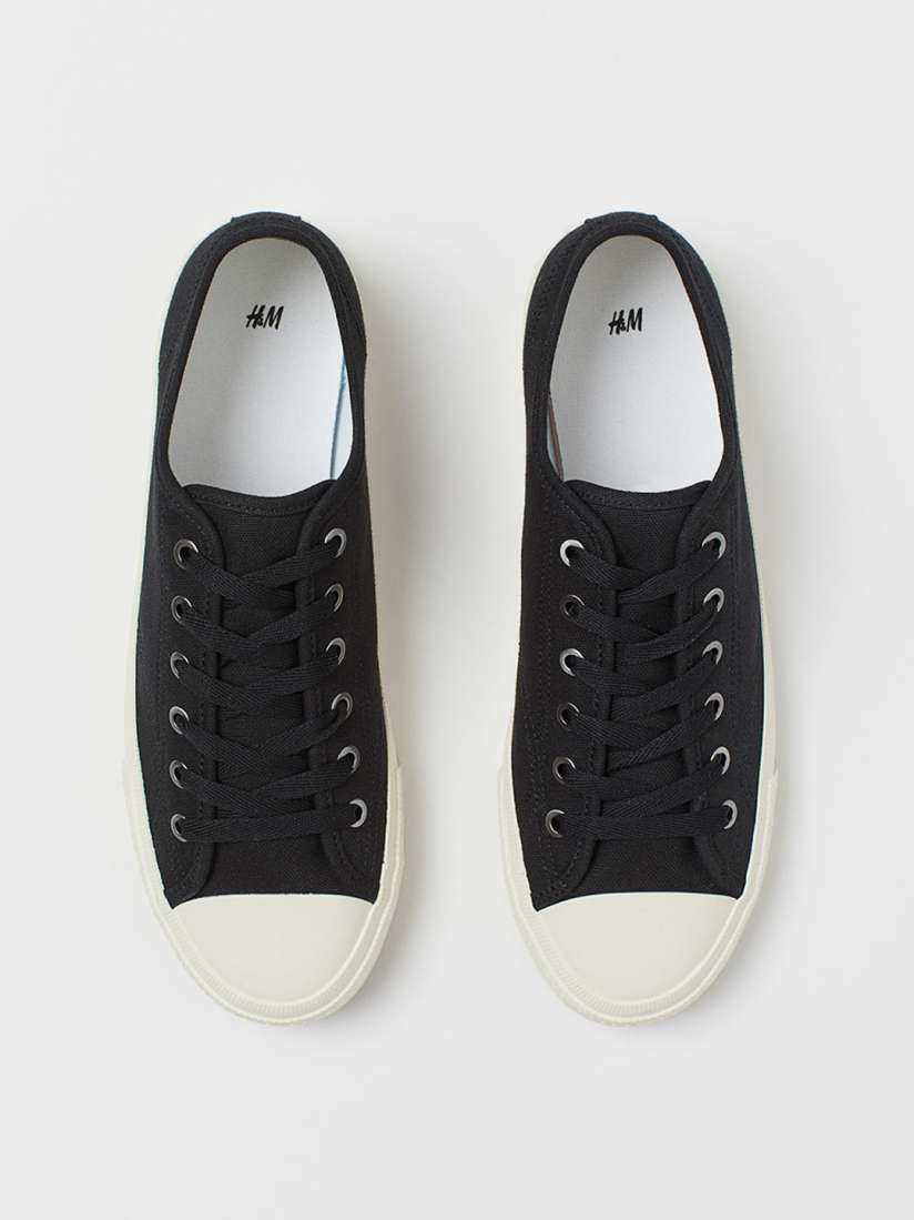 Buy H M Men Black Canvas Shoes Casual Shoes for Men 11953628 Myntra