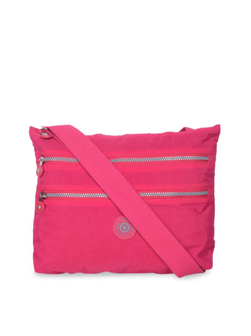 Buy BAHAMA Crinkle Range Pink Solid Messenger Bag Messenger Bag for Women 11959538 Myntra