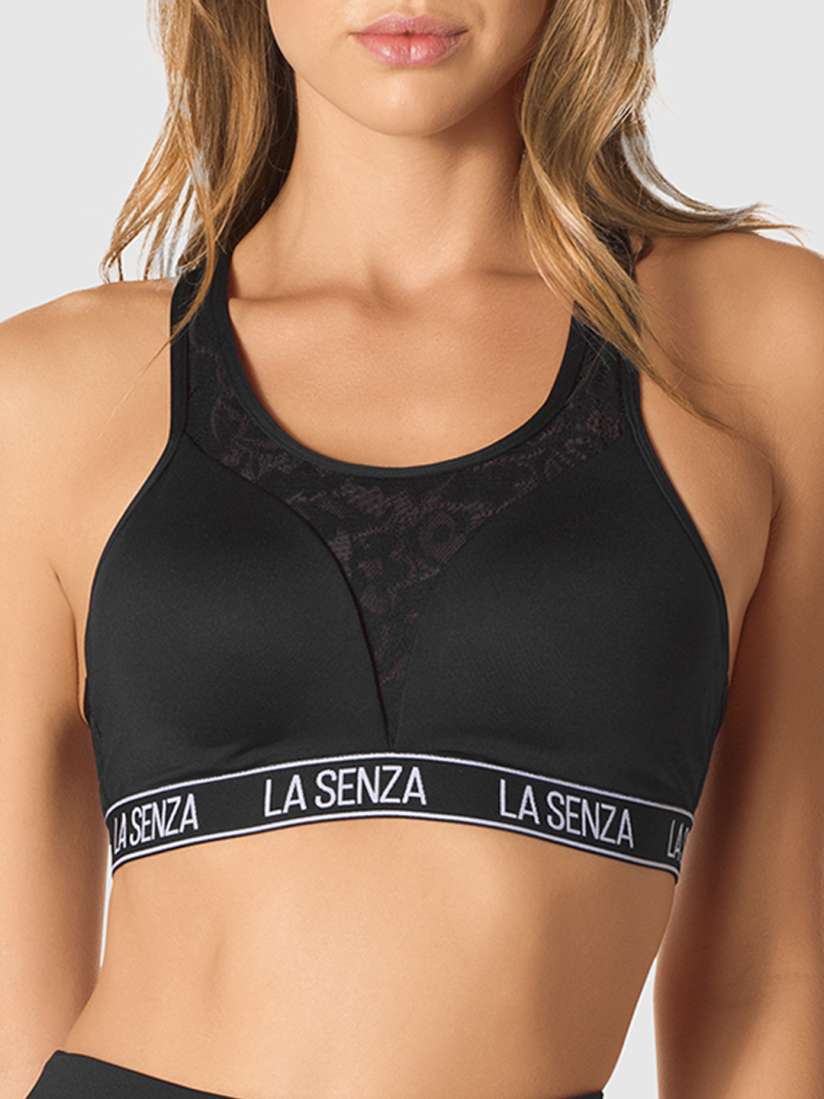 Buy La Senza Black Solid Underwired Lightly Padded Sports Bra Bra for Women 11993280 Myntra