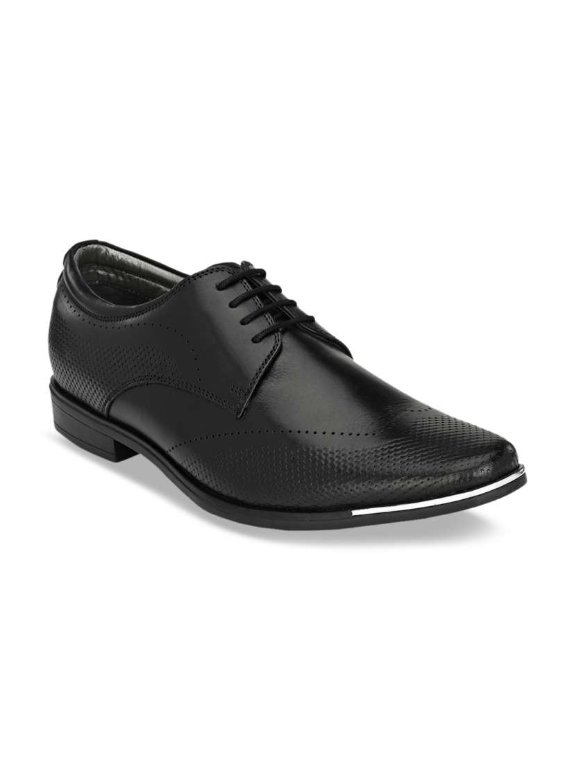 Buy Hitz Men Black Solid Leather Formal Derbys Formal Shoes for Men 12013984 Myntra