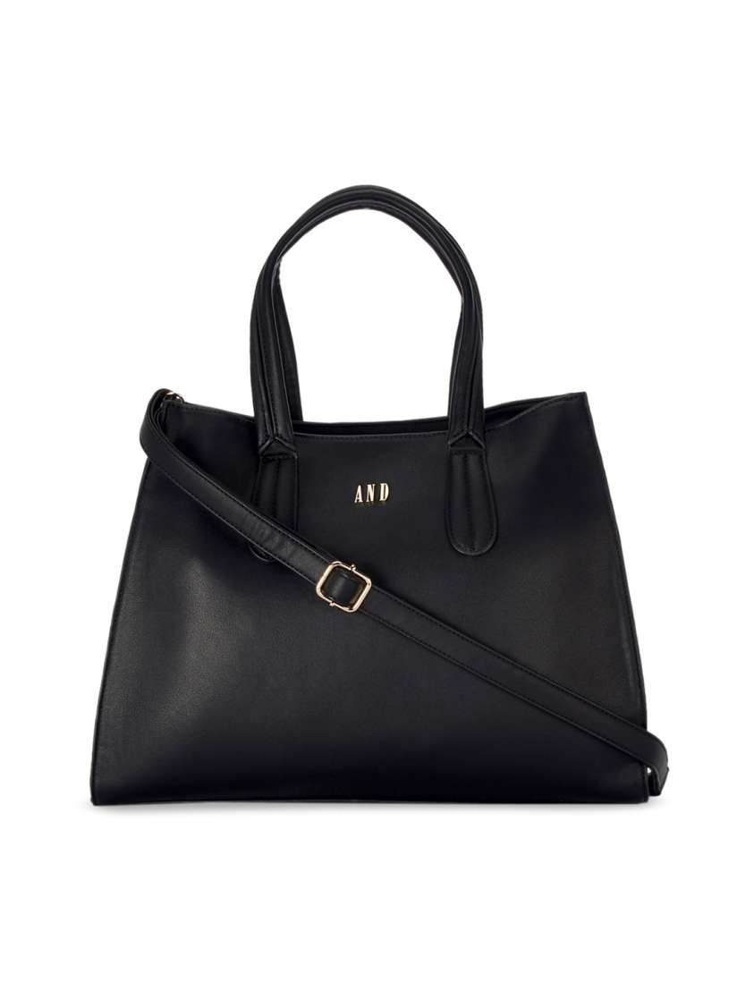 Buy AND Black Solid Shoulder Bag Handbags for Women 12086712 Myntra