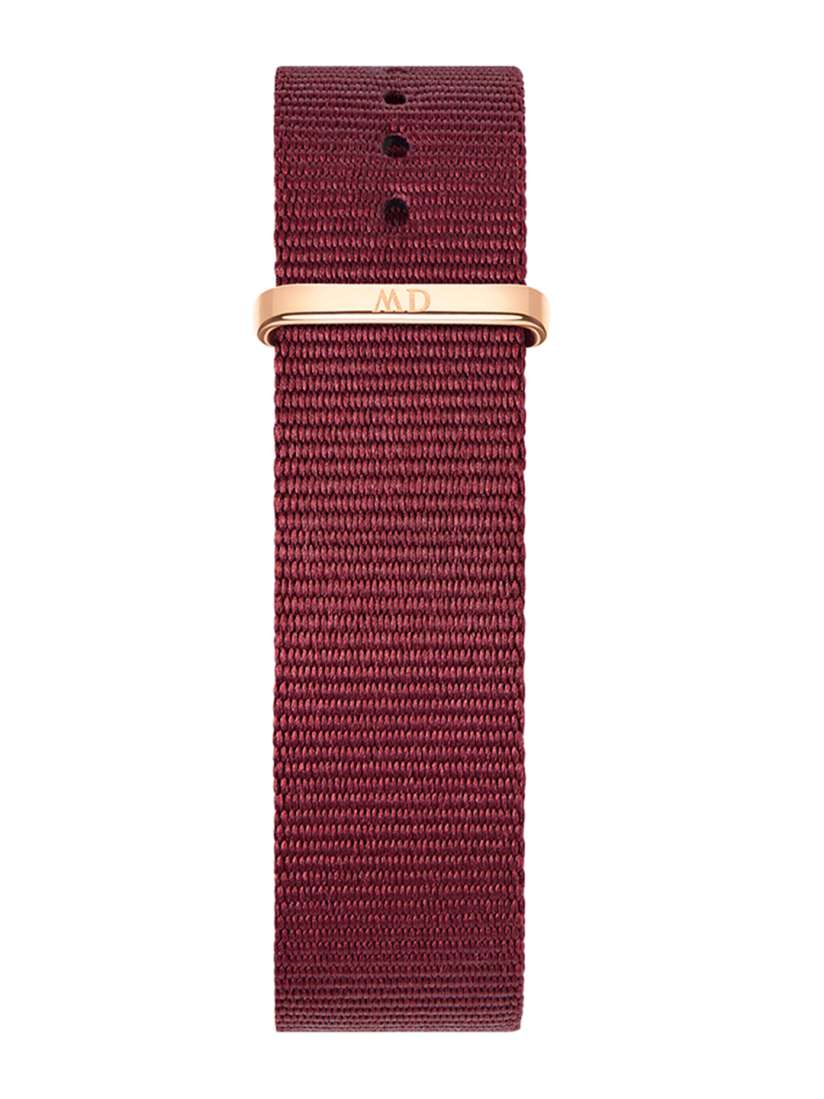 Buy Daniel Wellington Men Maroon Textured Synthetic Classic Roselyn Watch Strap Watch Straps for Men 12093676 Myntra