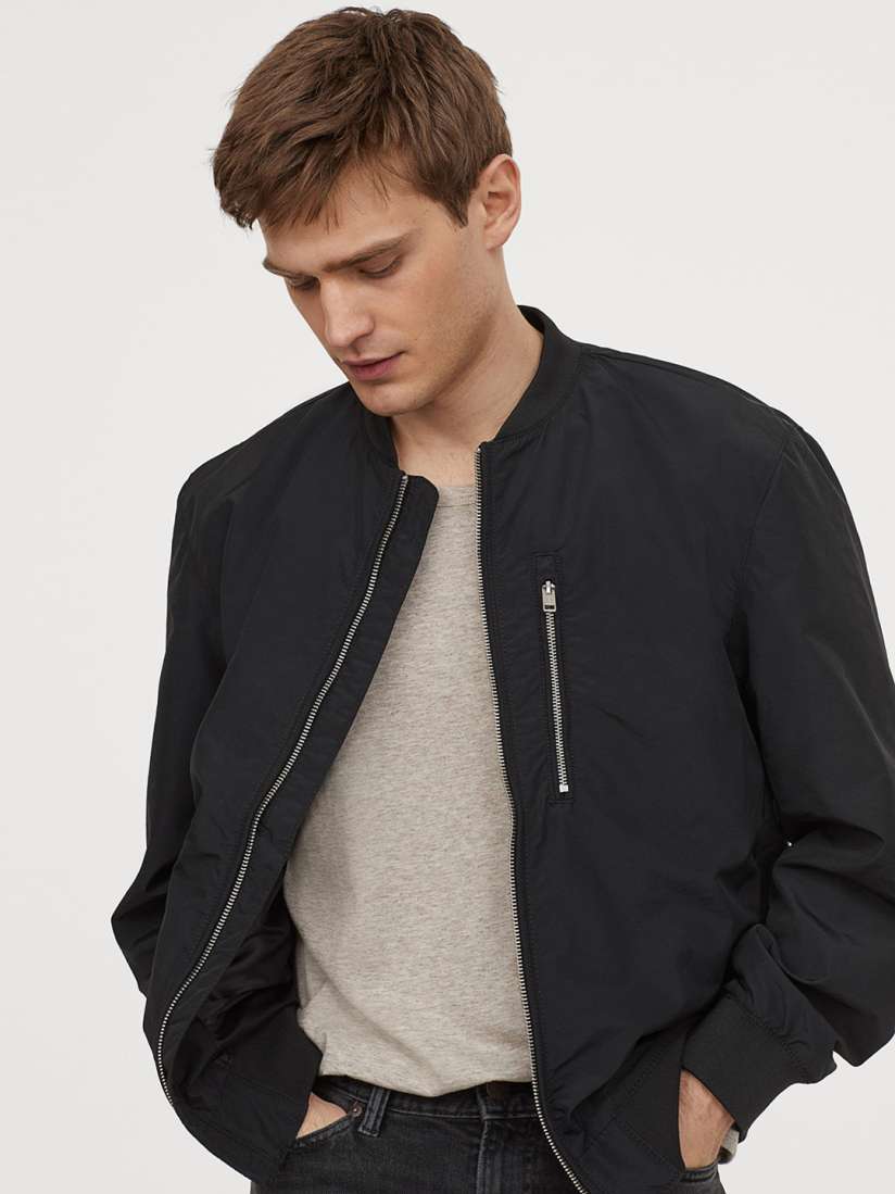 H&m nylon blend bomber jacket hotsell