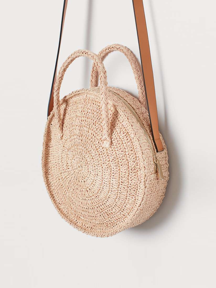 Round straw bag h&m on sale
