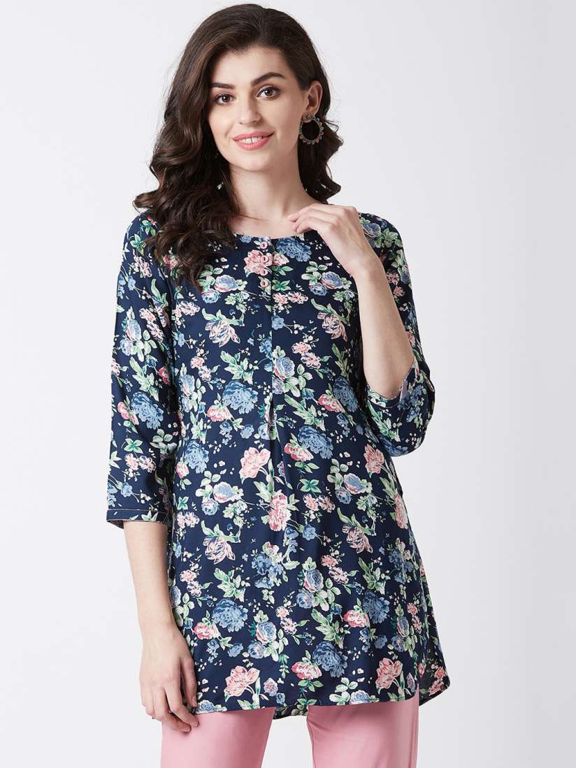 Myntra floral kurtis sale