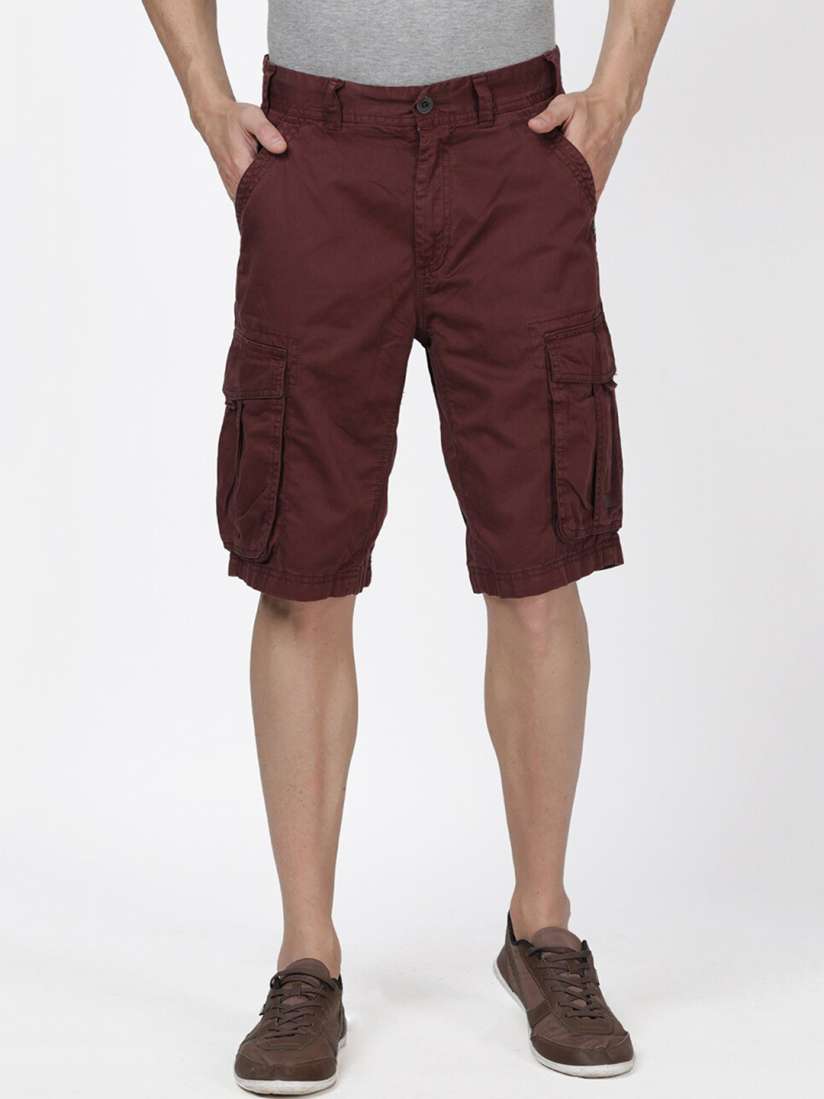 Burgundy cargo shorts outlet
