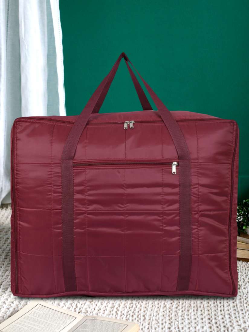 Buy Kuber Industries Unisex Maroon Solid Jumbo Attachi Travel Storage Bag Organisers for Unisex 12050064 Myntra