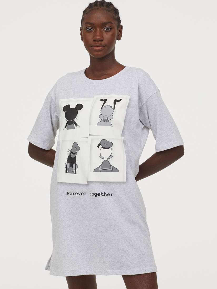 Buy H M Women Grey Printed Nightdress Nightdress for Women 12292188 Myntra