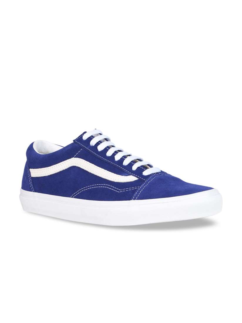 Solid blue vans hot sale