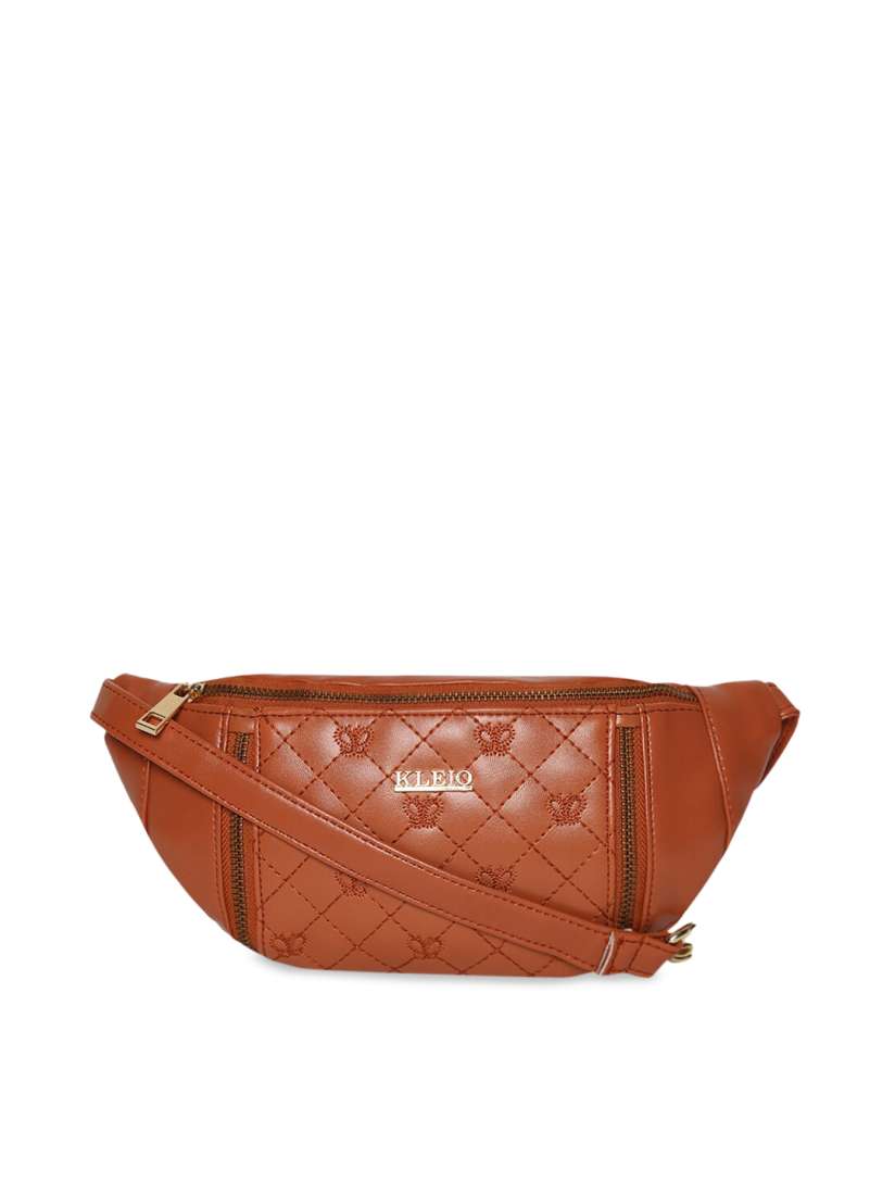 Buy KLEIO Quilted Sling Waist Bag Handbags for Women 12290820 Myntra