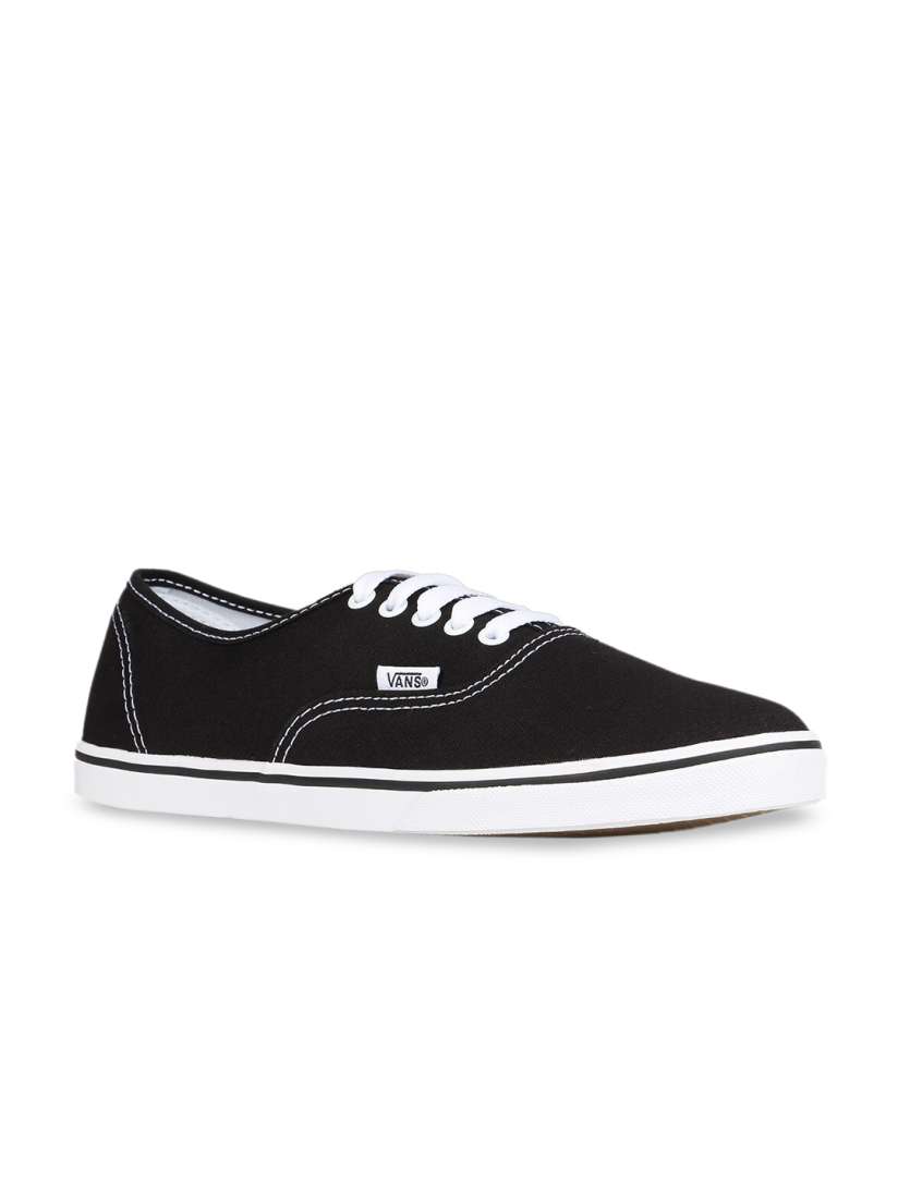 Solid black womens vans deals