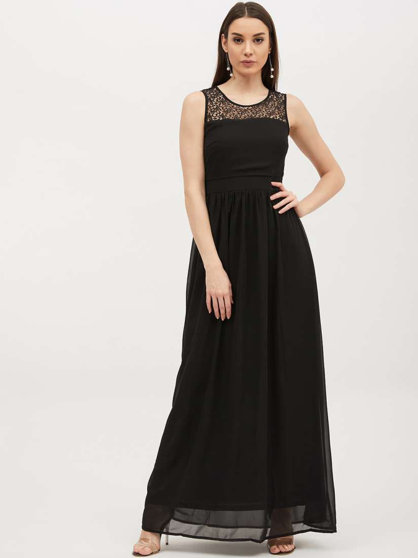 Harpa women's maxi black dress deals