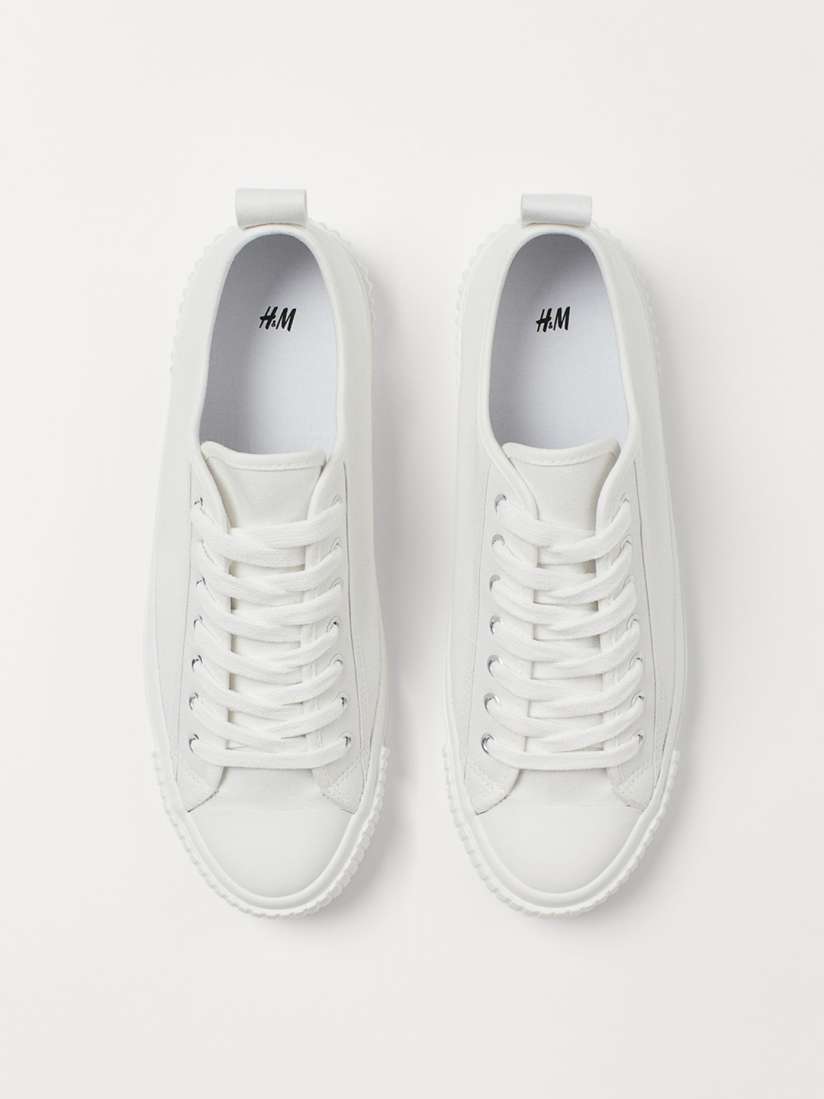 Buy H M Women White Trainers Casual Shoes for Women 12204116 Myntra