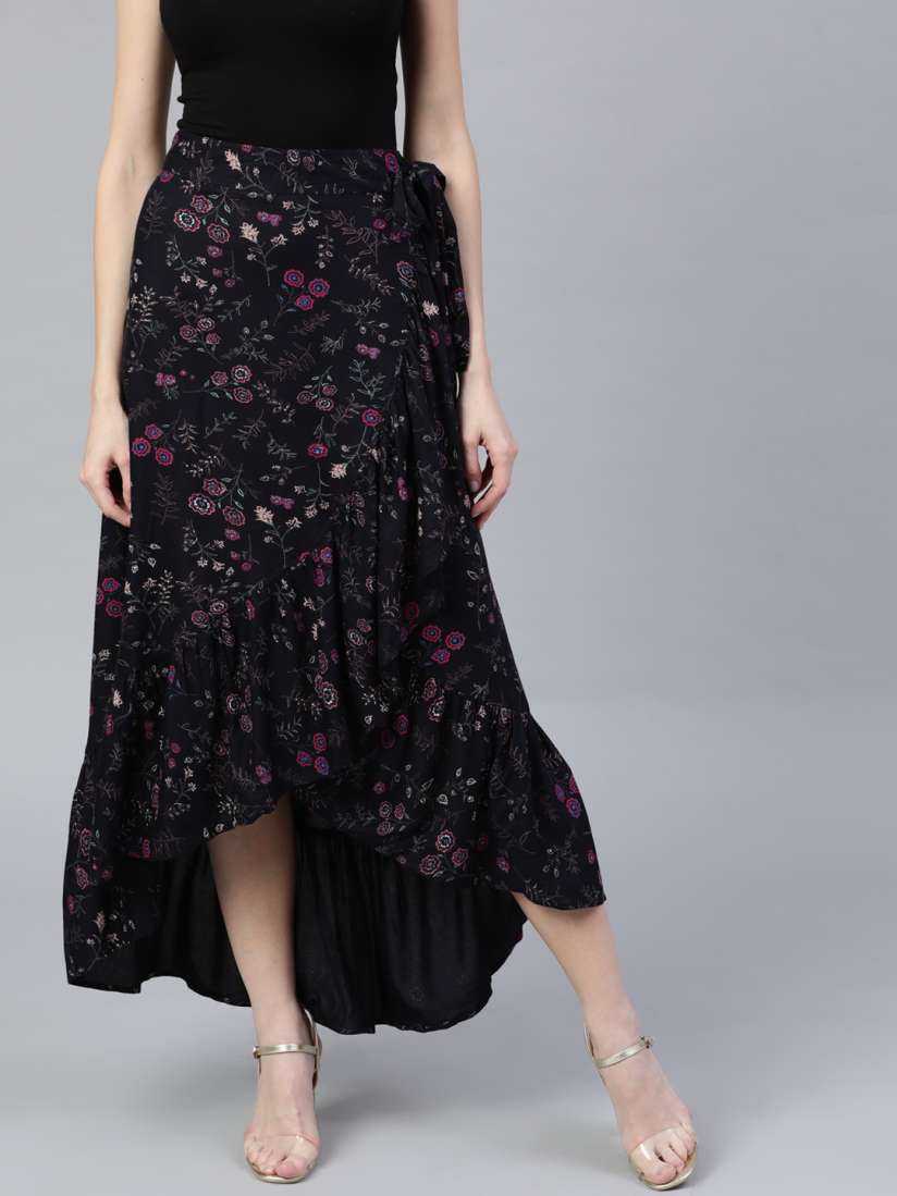 Wrap around skirt myntra cheap