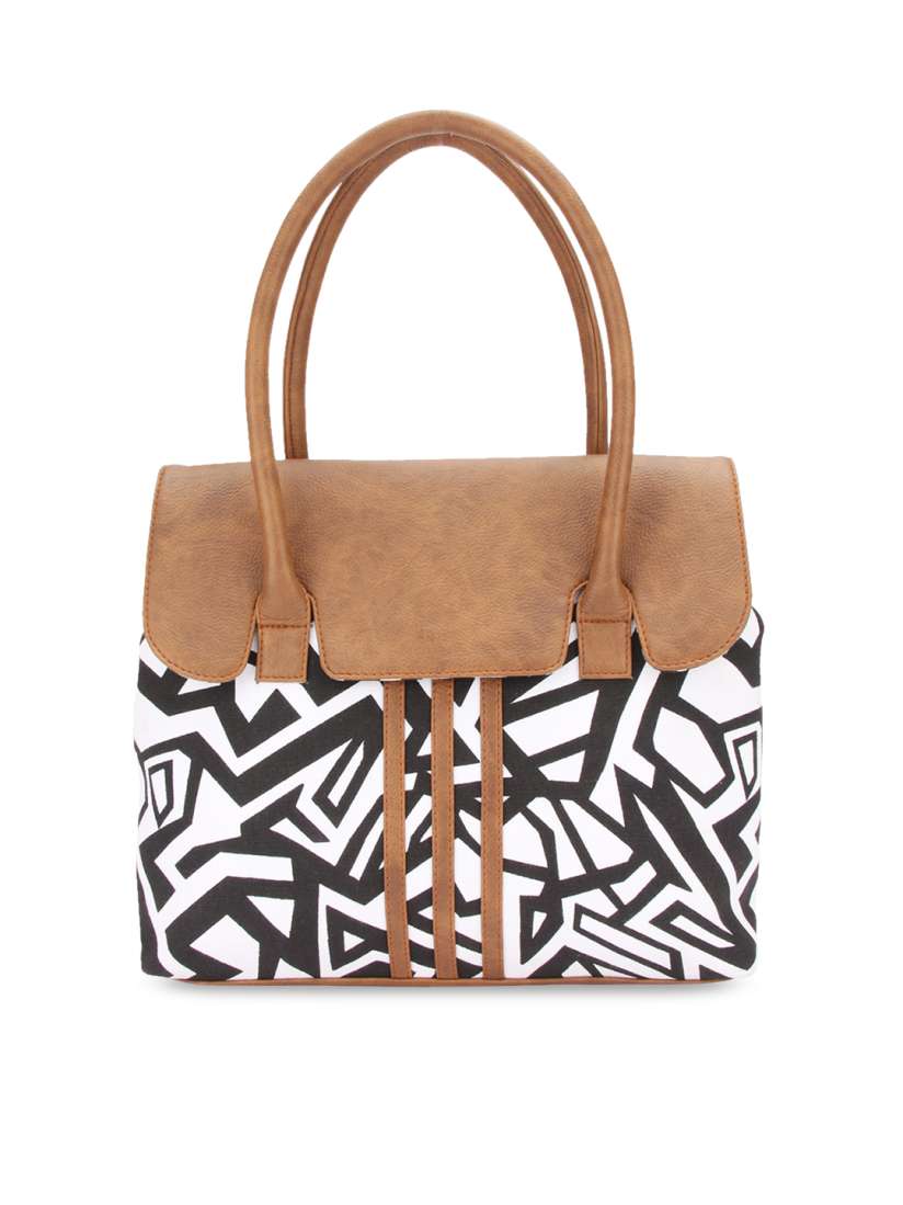 White and tan handbags cheap