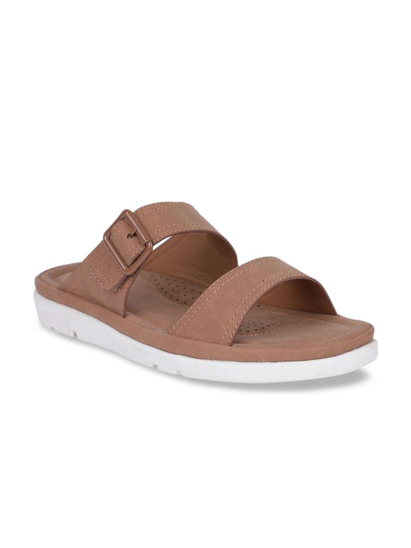 Buy Bata Women Brown Solid Open Toe Flats Flats for Women 12454764 Myntra