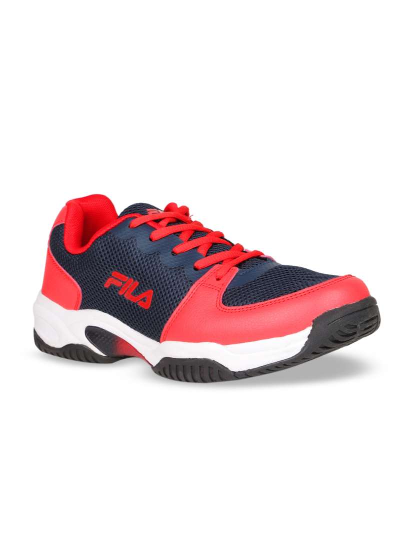 Fila tennis shoes mens red cheap