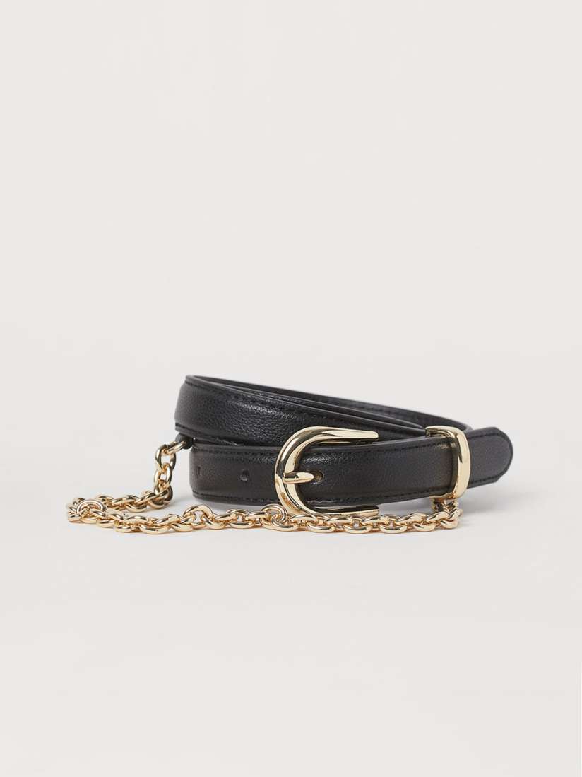 Buy H M Women Black Chain Detail Waist Belt Belts for Women 12495840 Myntra