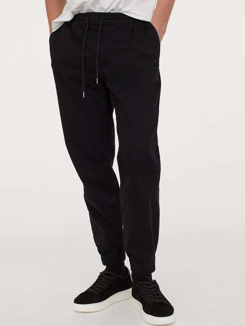 H&m cotton twill joggers shop