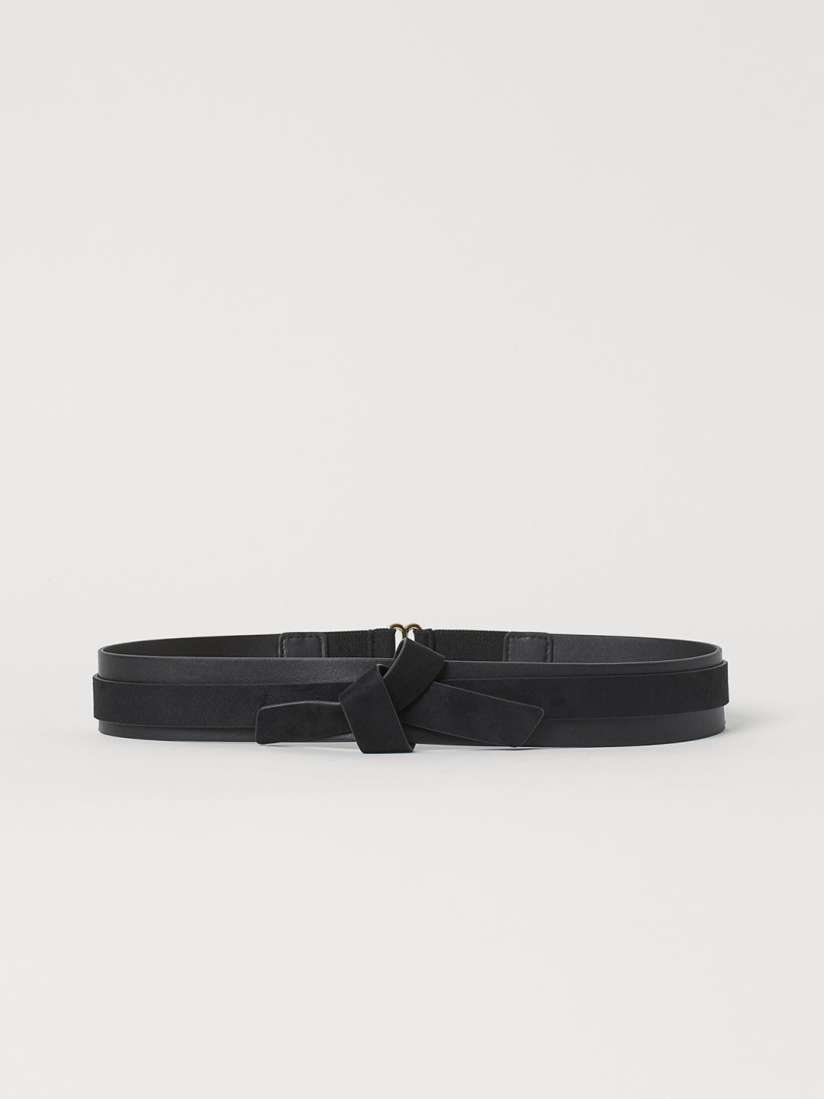 Buy H M Women Black Solid Knot Detail Waist Belt Belts for Women 12530780 Myntra
