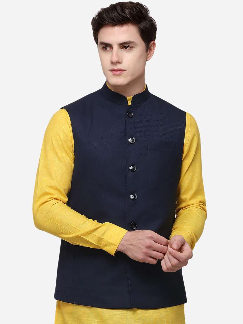 Jade blue nehru jacket store