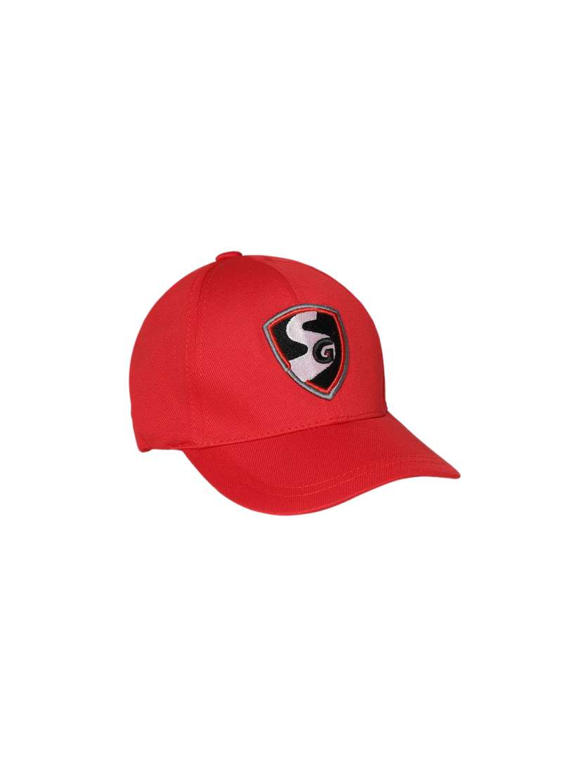 Sg Cricket Cap SG Unisex Red Solid Panel Baseball Cap