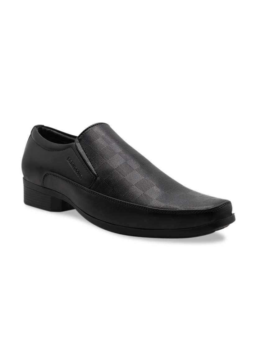 Provogue black formal shoes discount