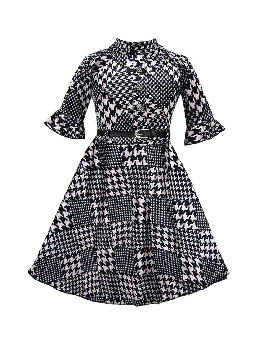 Wish black and white dress discount