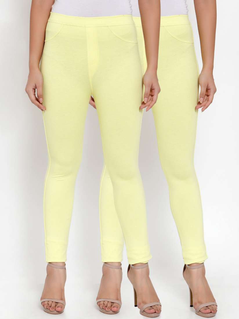 Yellow jeggings outlet