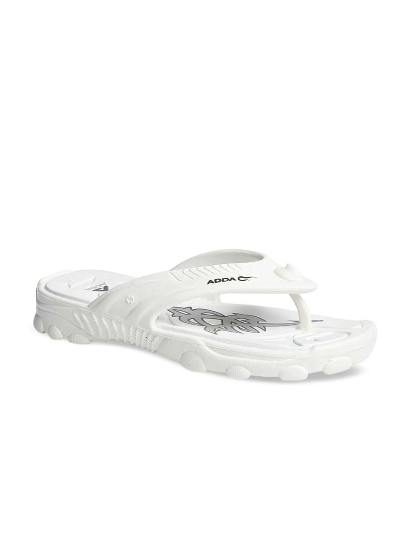Buy Adda Men White Solid Thong Flip flops Flip Flops for Men 13414368 Myntra