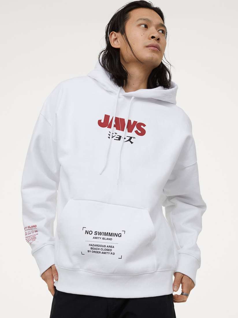 White hoodie myntra online
