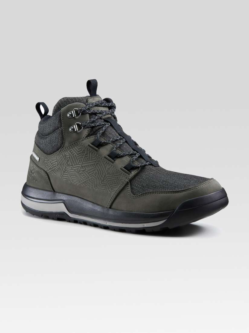 Buy Quechua By Decathlon Men Olive Green Waterproof Leather Mid Top NH500 Hiking Shoes Sports Shoes for Men 13410354 Myntra