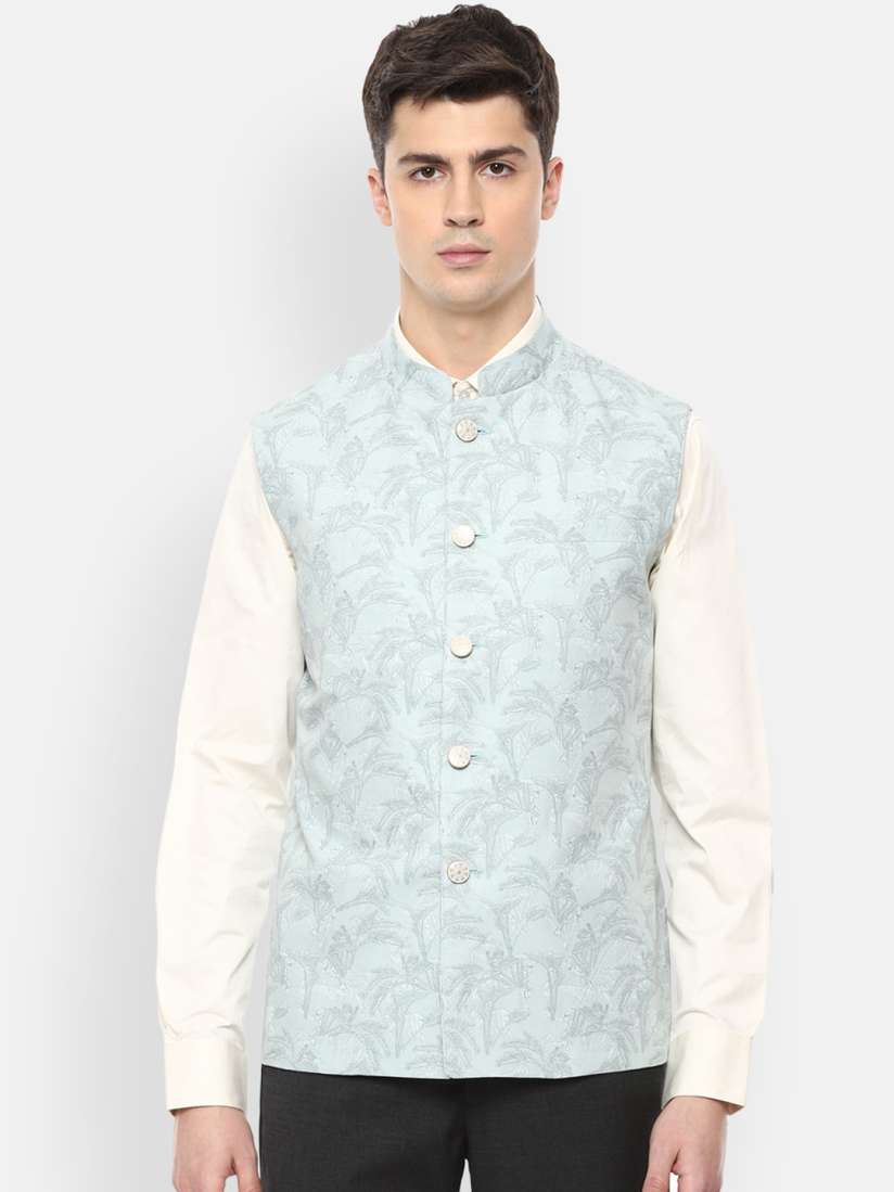 Buy Van Heusen Blue Waistcoat Waistcoat for Men 13466698 Myntra