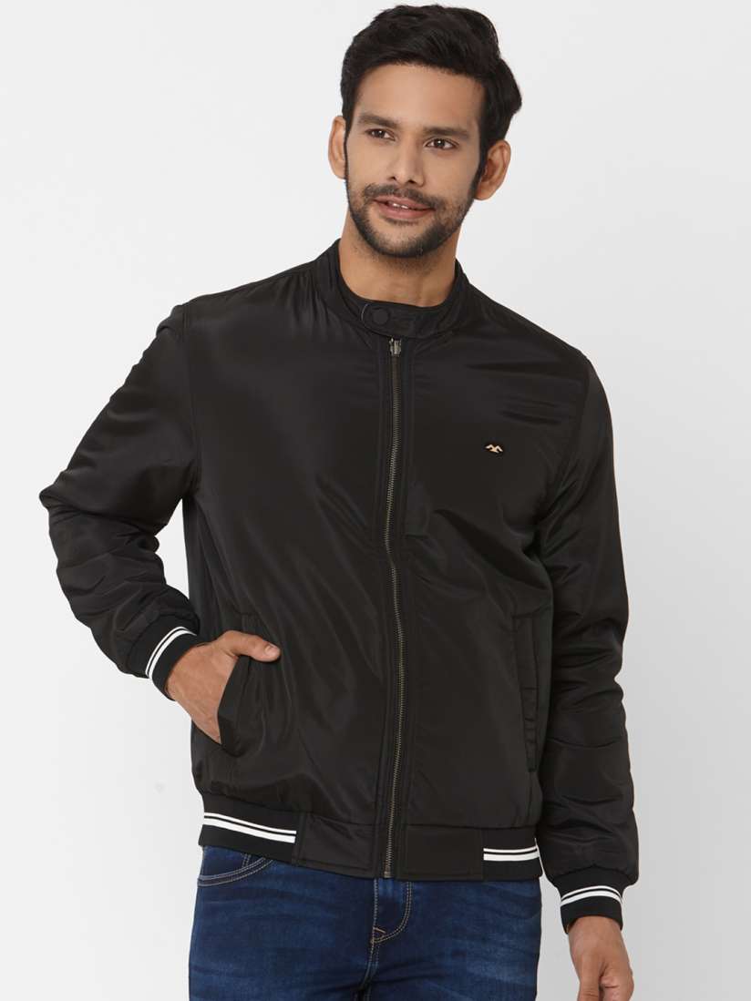 Buy Mufti Men Black Solid Bomber Jackets for Men 13481074 Myntra