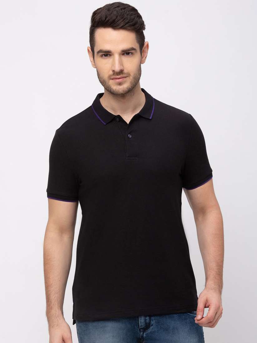 Giordano black polo shirt store