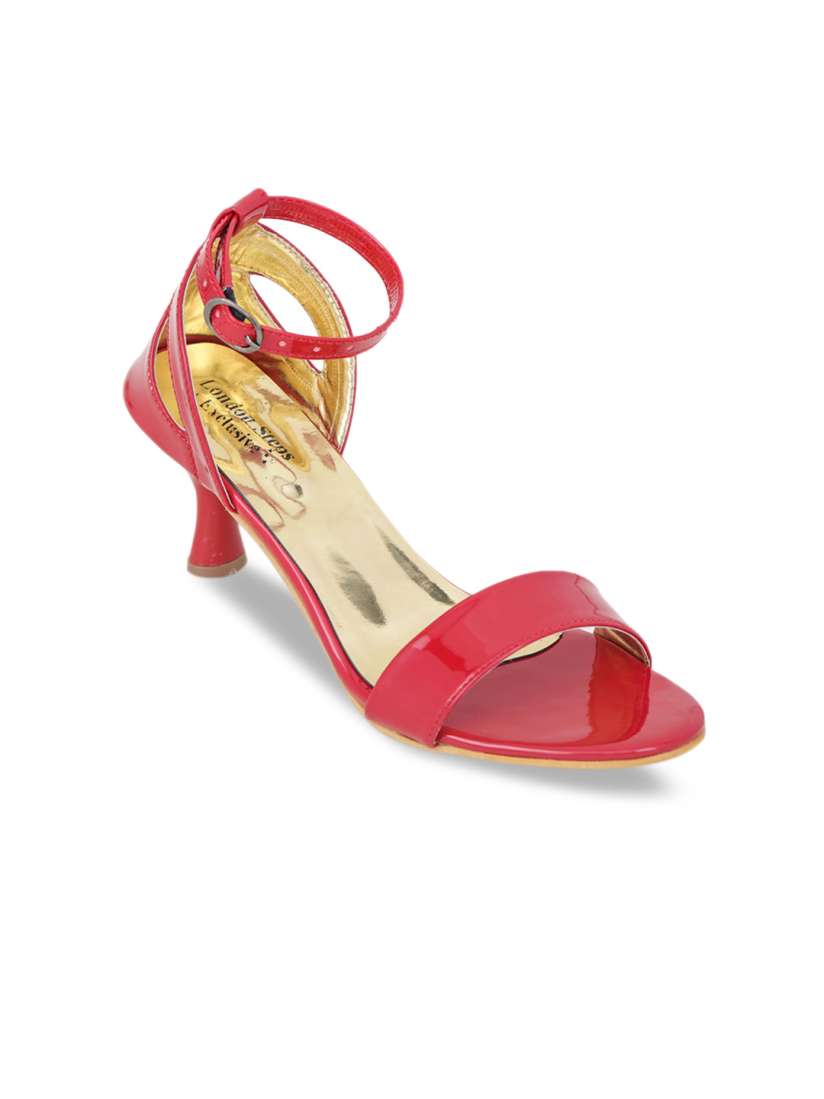 Buy LONDON STEPS Women Red Solid Kitten Heels Heels for Women 13483194 Myntra