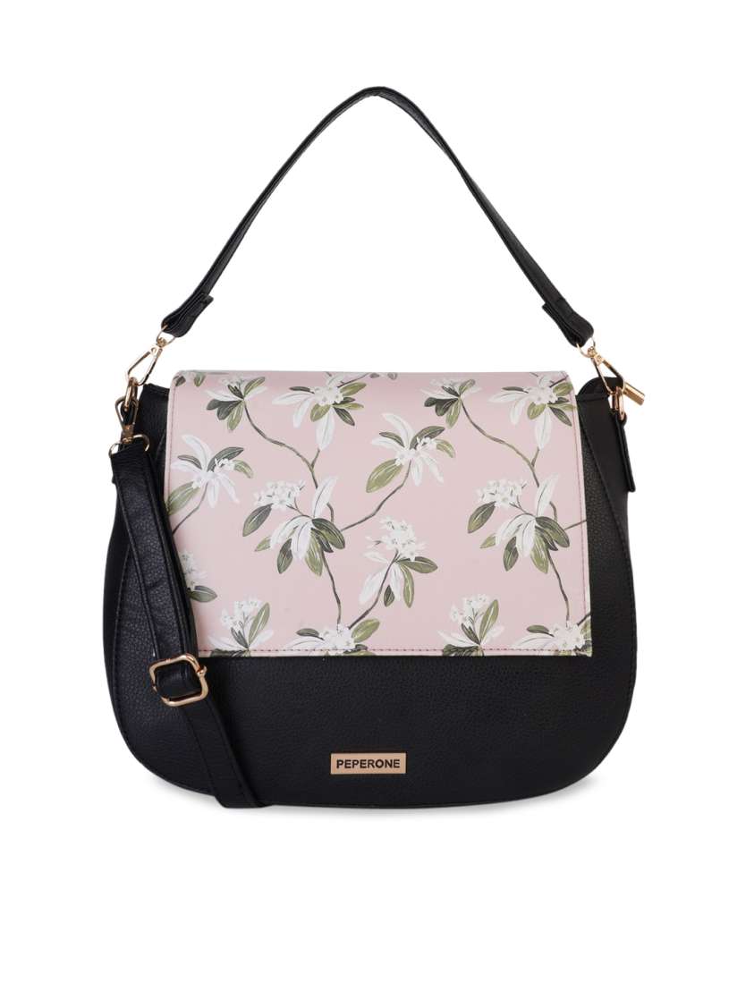 Buy Peperone Pink Printed Handheld Bag Handbags for Women 13508950 Myntra