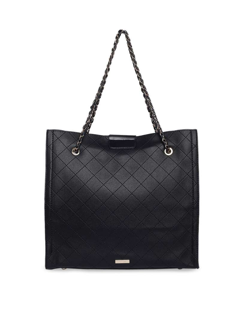 Buy ALDO Black Textured Tote Bag Handbags for Women 13518454 Myntra