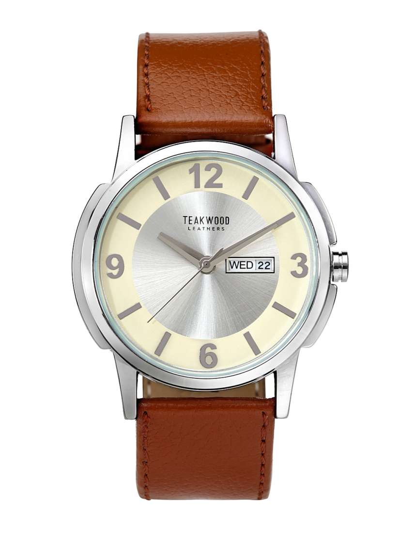 Teakwood leather watches discount