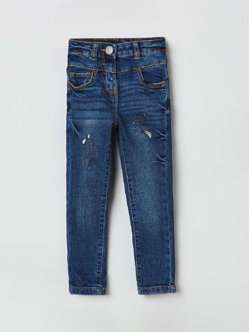 Buy max Girls Blue Regular Fit Mid Rise Clean Look Jeans Jeans for Girls 13535552 Myntra