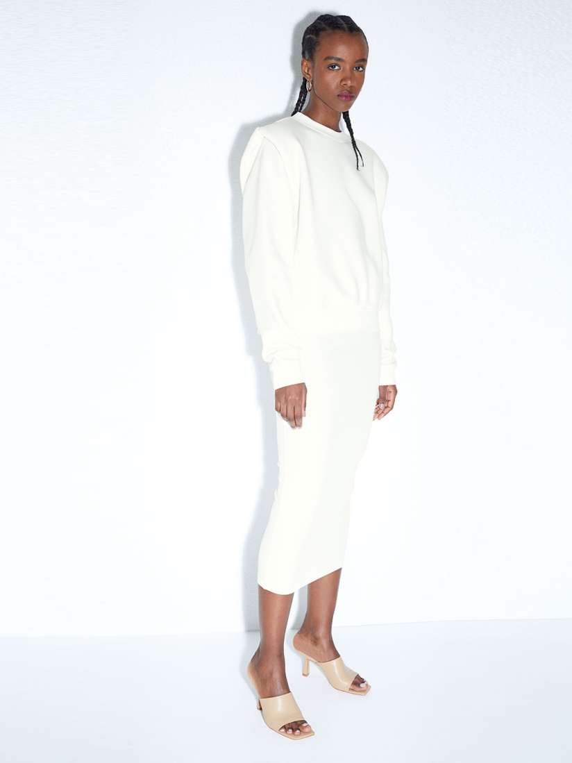 H&m shoulder pad sweatshirt online