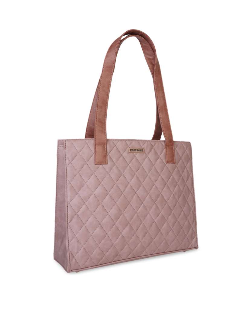 Buy Peperone Mauve Textured Handheld Bag Handbags for Women 13547654 Myntra