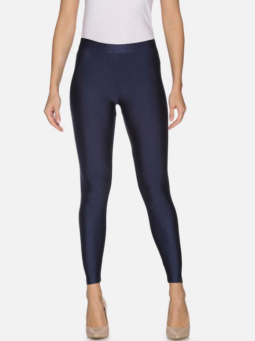 Blue shimmer leggings cheap
