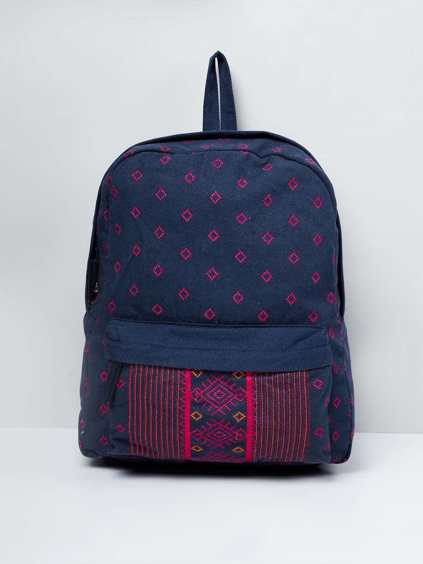 Buy max Women Navy Blue Pink Backpack Backpacks for Women 13646056 Myntra