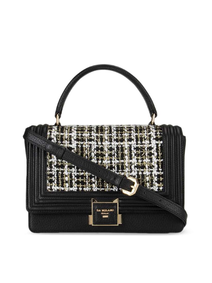 Black handbag myntra outlet