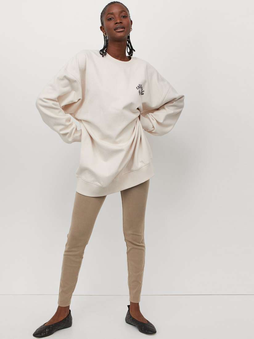 Buy H M Women Off White Sweatshirt Dress Dresses for Women 13653020 Myntra