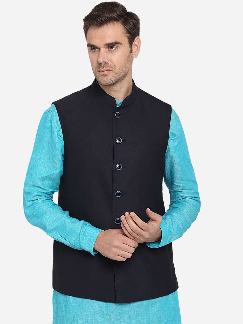Navy blue modi jacket new arrivals