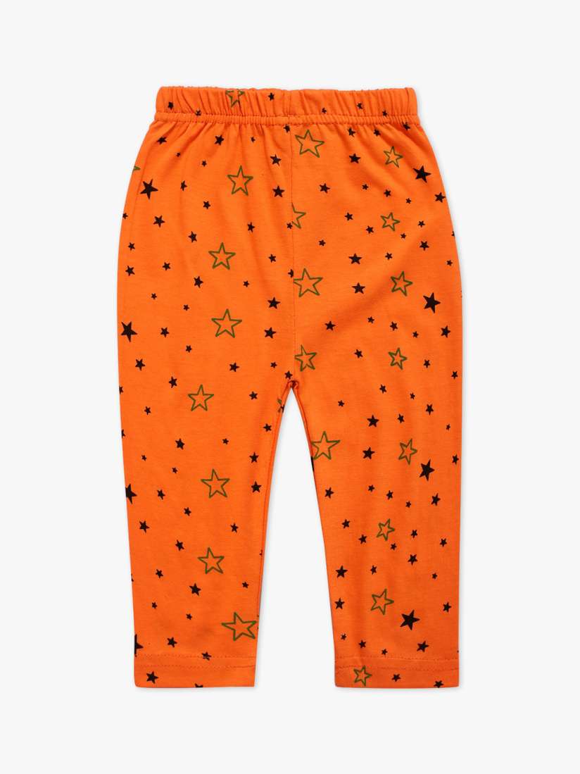 Buy DIAZ Infant Kids Orange Black Printed Ankle Length Leggings Leggings for Unisex Kids 13699702 Myntra