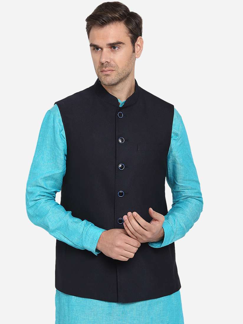 Buy MODI JACKET Men Black Solid Nehru Jacket Nehru Jackets for Men 13693102 Myntra