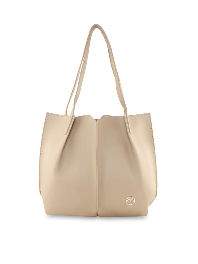 Buy GIO COLLECTION Beige Solid Shoulder Bag Handbags for Women 13680510 Myntra